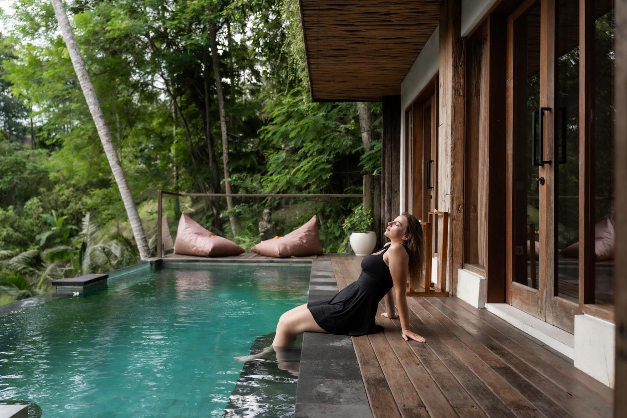 Ubud Riverside Villa Exterior foto